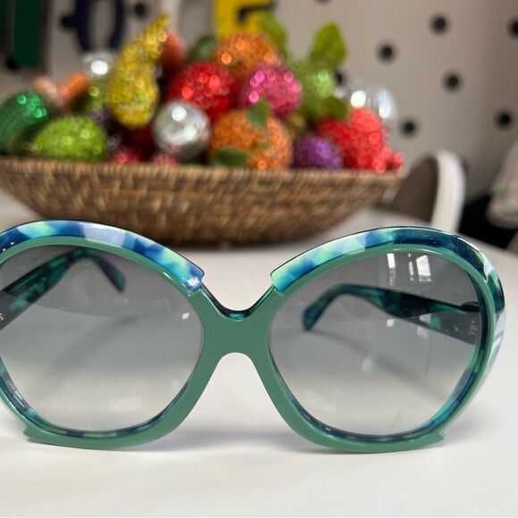 Rare True Vintage 1983 Oversized Teal Silhouette 585 Sunglasses main image 13
